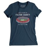 Atlanta-Fulton County Stadium Women's T-Shirt-Allegiant Goods Co. Vintage Sports Apparel