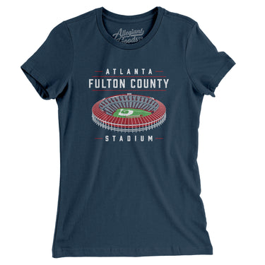 Atlanta-Fulton County Stadium Women's T-Shirt-Allegiant Goods Co. Vintage Sports Apparel
