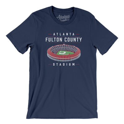 Atlanta-Fulton County Stadium Men/Unisex T-Shirt-Navy-Allegiant Goods Co. Vintage Sports Apparel