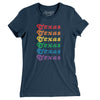 Texas Pride Women's T-Shirt-Navy-Allegiant Goods Co. Vintage Sports Apparel