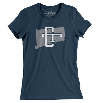 Connecticut Home State Women's T-Shirt-Allegiant Goods Co. Vintage Sports Apparel