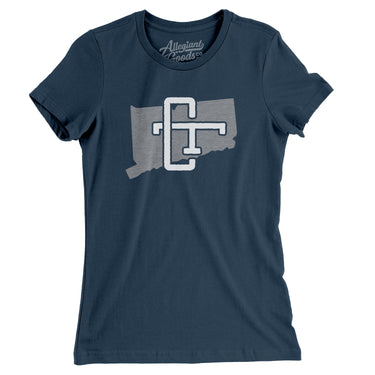 Connecticut Home State Women's T-Shirt-Allegiant Goods Co. Vintage Sports Apparel
