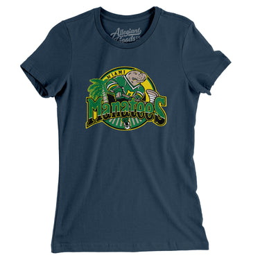 Miami Manatees Hockey Women's T-Shirt-Allegiant Goods Co. Vintage Sports Apparel