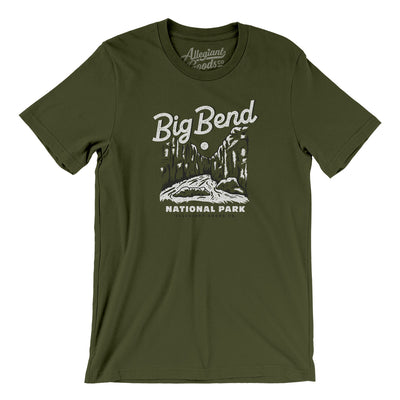 Big Bend National Park Men/Unisex T-Shirt-Military Green-Allegiant Goods Co. Vintage Sports Apparel