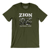 Zion National Park Men/Unisex T-Shirt-Military Green-Allegiant Goods Co. Vintage Sports Apparel