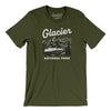 Glacier National Park Men/Unisex T-Shirt-Military Green-Allegiant Goods Co. Vintage Sports Apparel