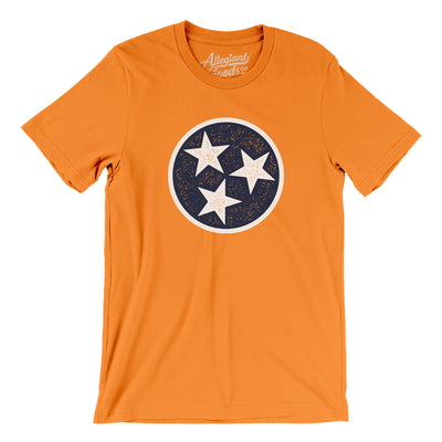 Tennessee State Flag Men/Unisex T-Shirt-Orange-Allegiant Goods Co. Vintage Sports Apparel