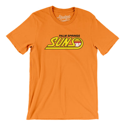 Palm Springs Suns Baseball Men/Unisex T-Shirt-Orange-Allegiant Goods Co. Vintage Sports Apparel