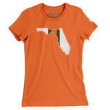 Florida Helmet Stripes Women's T-Shirt-Allegiant Goods Co. Vintage Sports Apparel