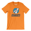 Oakland Invaders Football Men/Unisex T-Shirt-Orange-Allegiant Goods Co. Vintage Sports Apparel
