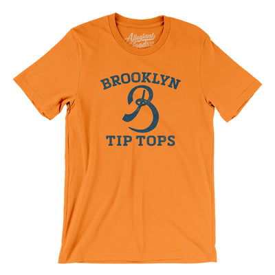 Brooklyn Tip-Tops Baseball Men/Unisex T-Shirt-Orange-Allegiant Goods Co. Vintage Sports Apparel