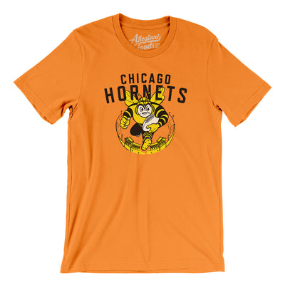 Chicago Hornets Football Men/Unisex T-Shirt-Orange-Allegiant Goods Co. Vintage Sports Apparel