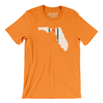 Florida Helmet Stripes Men/Unisex T-Shirt-Orange-Allegiant Goods Co. Vintage Sports Apparel