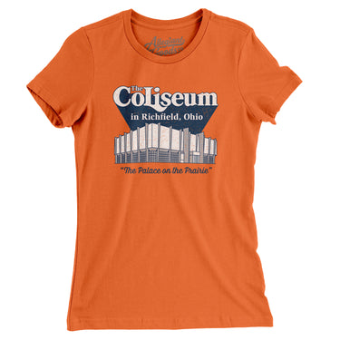 Richfield Ohio Coliseum Women's T-Shirt-Allegiant Goods Co. Vintage Sports Apparel