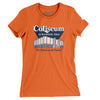 Richfield Ohio Coliseum Women's T-Shirt-Orange-Allegiant Goods Co. Vintage Sports Apparel