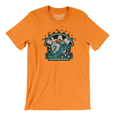 New Mexico Slam Basketball Men/Unisex T-Shirt-Orange-Allegiant Goods Co. Vintage Sports Apparel