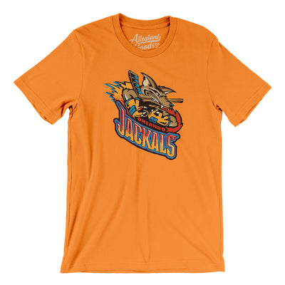 Orlando Jackals Roller Hockey Men/Unisex T-Shirt-Orange-Allegiant Goods Co. Vintage Sports Apparel