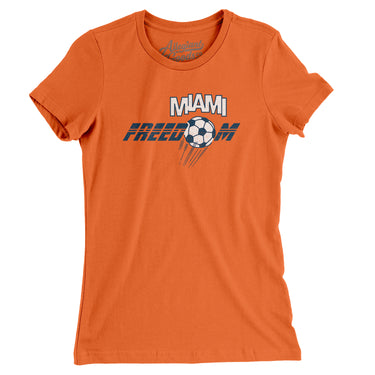 Miami Freedom Soccer Women's T-Shirt-Allegiant Goods Co. Vintage Sports Apparel