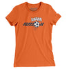 Miami Freedom Soccer Women's T-Shirt-Orange-Allegiant Goods Co. Vintage Sports Apparel