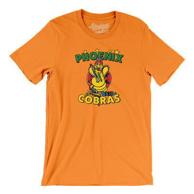 Phoenix Cobras Roller Hockey Men/Unisex T-Shirt-Orange-Allegiant Goods Co. Vintage Sports Apparel