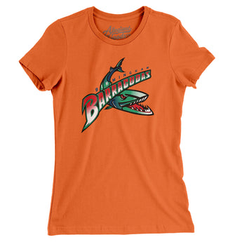 Birmingham Barracudas Football Women's T-Shirt-Allegiant Goods Co. Vintage Sports Apparel