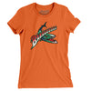 Birmingham Barracudas Football Women's T-Shirt-Orange-Allegiant Goods Co. Vintage Sports Apparel