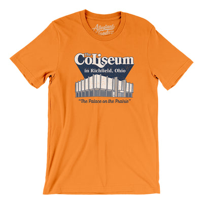 Richfield Ohio Coliseum Men/Unisex T-Shirt-Orange-Allegiant Goods Co. Vintage Sports Apparel