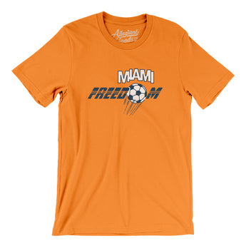Miami Freedom Soccer Men/Unisex T-Shirt-Allegiant Goods Co. Vintage Sports Apparel