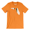 Florida Helmet Stripes Men/Unisex T-Shirt-Orange-Allegiant Goods Co. Vintage Sports Apparel