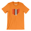 Ohio Helmet Stripes Men/Unisex T-Shirt-Orange-Allegiant Goods Co. Vintage Sports Apparel