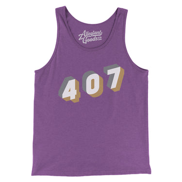 Orlando 407 Area Code Men/Unisex Tank Top-Allegiant Goods Co. Vintage Sports Apparel