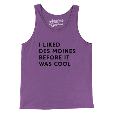 I Liked Des Moines Before It Was Cool Men/Unisex Tank Top-Allegiant Goods Co. Vintage Sports Apparel