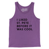 I Liked St. Petersburg Before It Was Cool Men/Unisex Tank Top-Purple TriBlend-Allegiant Goods Co. Vintage Sports Apparel