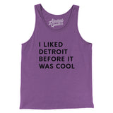 I Liked Detroit Before It Was Cool Men/Unisex Tank Top-Allegiant Goods Co. Vintage Sports Apparel