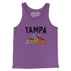 Tampa Cuban Sandwich Men/Unisex Tank Top-Purple TriBlend-Allegiant Goods Co. Vintage Sports Apparel