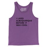 I Liked Albuquerque Before It Was Cool Men/Unisex Tank Top-Allegiant Goods Co. Vintage Sports Apparel