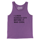 I Liked Kansas City Before It Was Cool Men/Unisex Tank Top-Allegiant Goods Co. Vintage Sports Apparel