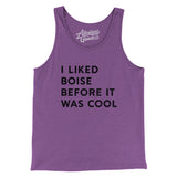 I Liked Boise Before It Was Cool Men/Unisex Tank Top-Allegiant Goods Co. Vintage Sports Apparel