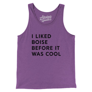 I Liked Boise Before It Was Cool Men/Unisex Tank Top-Allegiant Goods Co. Vintage Sports Apparel