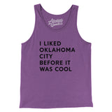 I Liked Oklahoma City Before It Was Cool Men/Unisex Tank Top-Allegiant Goods Co. Vintage Sports Apparel
