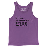 I Liked Indianapolis Before It Was Cool Men/Unisex Tank Top-Allegiant Goods Co. Vintage Sports Apparel