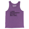 I Liked Indianapolis Before It Was Cool Men/Unisex Tank Top-Purple TriBlend-Allegiant Goods Co. Vintage Sports Apparel