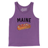 Maine Lobster Roll Men/Unisex Tank Top-Purple TriBlend-Allegiant Goods Co. Vintage Sports Apparel