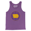 Iowa Basketball Men/Unisex Tank Top-Purple TriBlend-Allegiant Goods Co. Vintage Sports Apparel