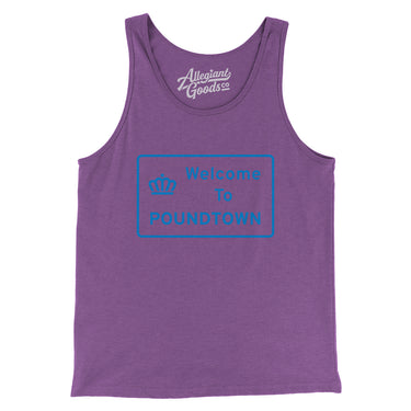 Welcome To Poundtown Men/Unisex Tank Top-Allegiant Goods Co. Vintage Sports Apparel