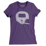 Kansas Vintage Football Helmet Women's T-Shirt-Allegiant Goods Co. Vintage Sports Apparel