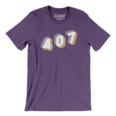 Orlando 407 Area Code Men/Unisex T-Shirt-Allegiant Goods Co. Vintage Sports Apparel