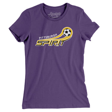 Pittsburgh Spirit Soccer Women's T-Shirt-Allegiant Goods Co. Vintage Sports Apparel