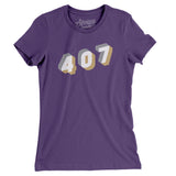 Orlando 407 Area Code Women's T-Shirt-Allegiant Goods Co. Vintage Sports Apparel