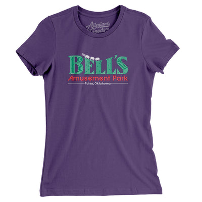Bells Amusement Park Women's T-Shirt-Purple-Allegiant Goods Co. Vintage Sports Apparel